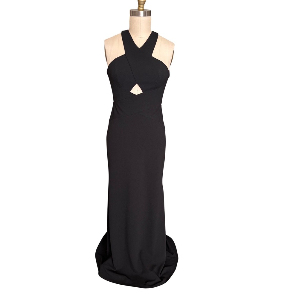 BCBGMAXAZRIA Black Cutout Mermaid Formal Dress Size 6/8